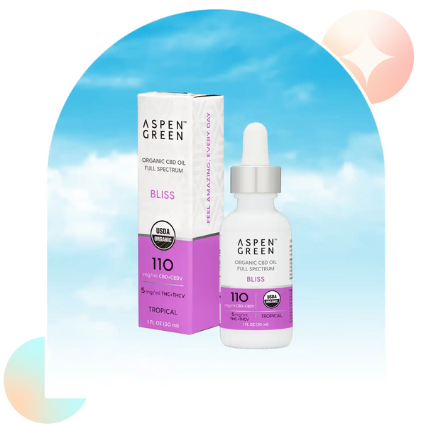 Bliss Full Spectrum Organic CBD Oil – Aspen Green