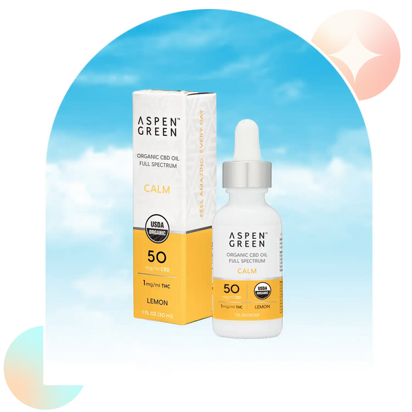 Calm Organic Full Spectrum CBD Oil – Aspen Green