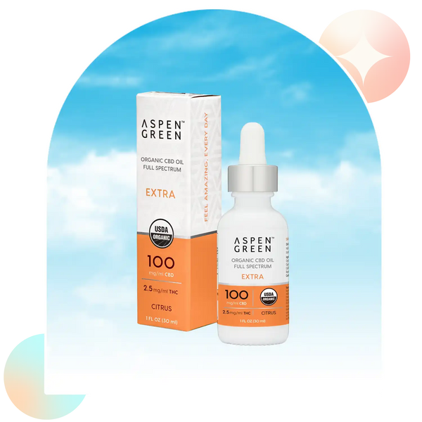 3000mg Citrus CBD Oil – Extra Strength Full Spectrum – Aspen Green