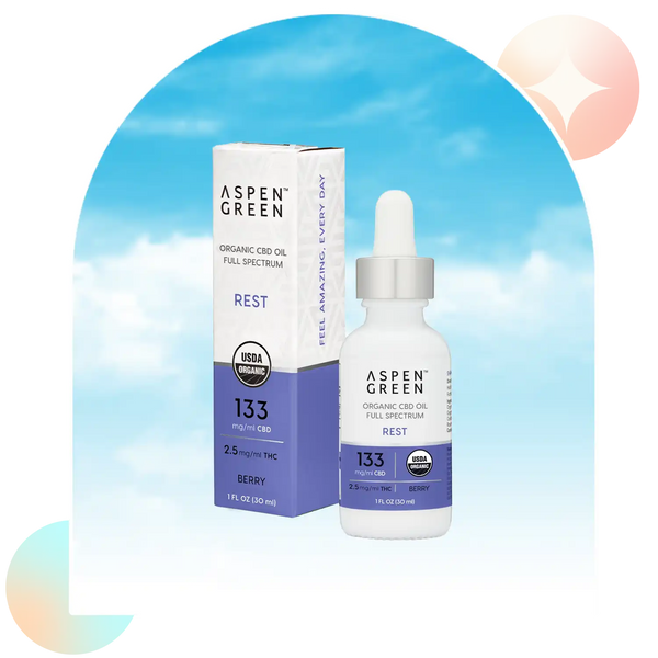 Rest Organic Full Spectrum CBD Oil – Aspen Green