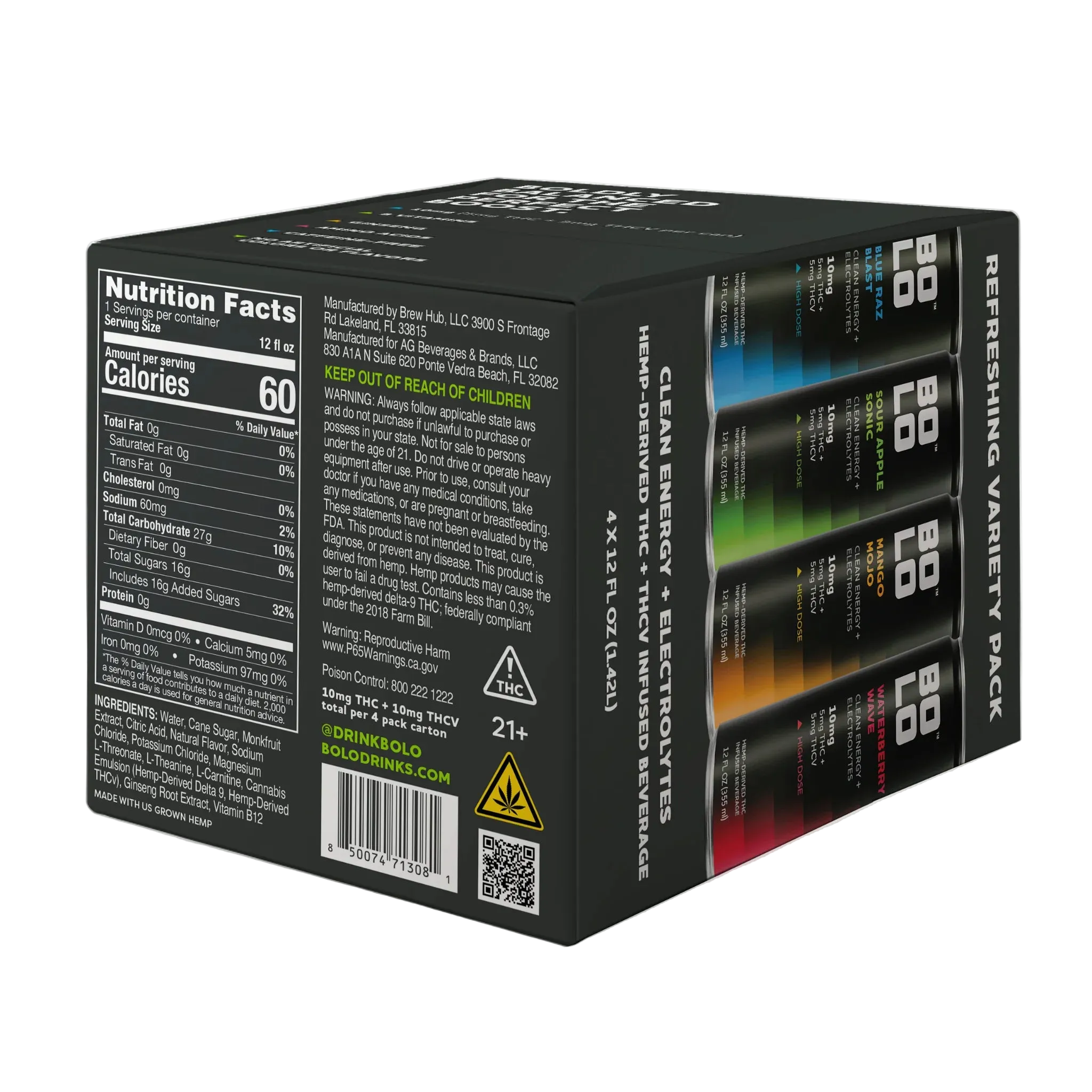 BOLO THC Drink Variety Pack - 10mg