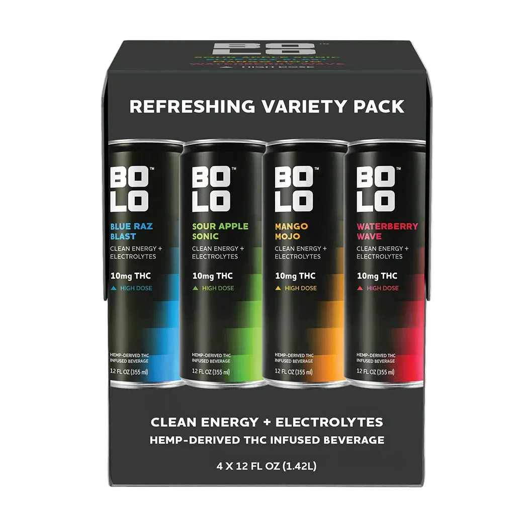 BOLO 10mg THC Drink Variety Pack