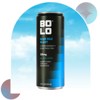 BOLO Blue Raz Blast 10mg THC drink front view