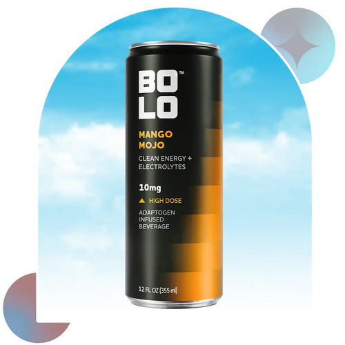 BOLO Mango Mojo 10mg THC drink front view