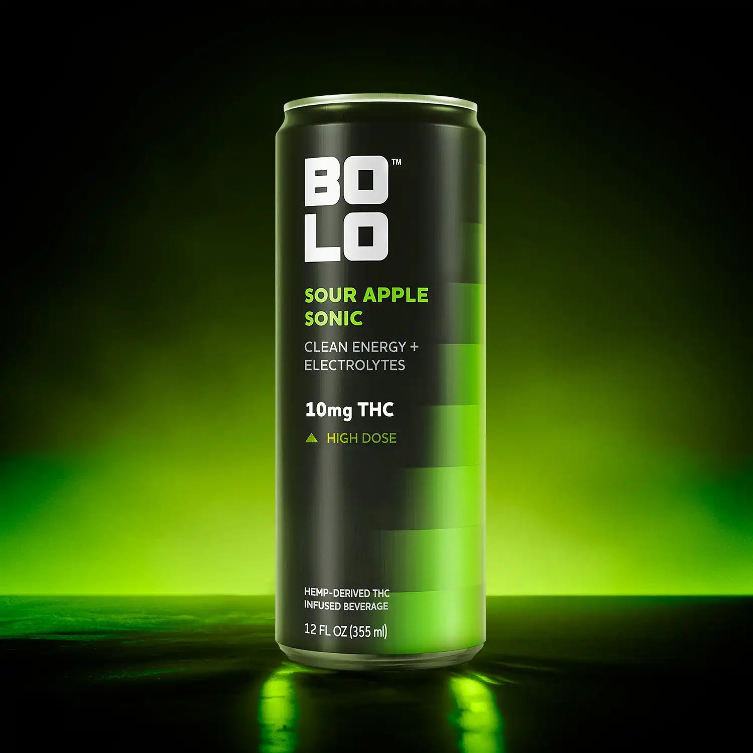 Sour Apple Sonic THC Drink (4 Pack) – Aspen Green