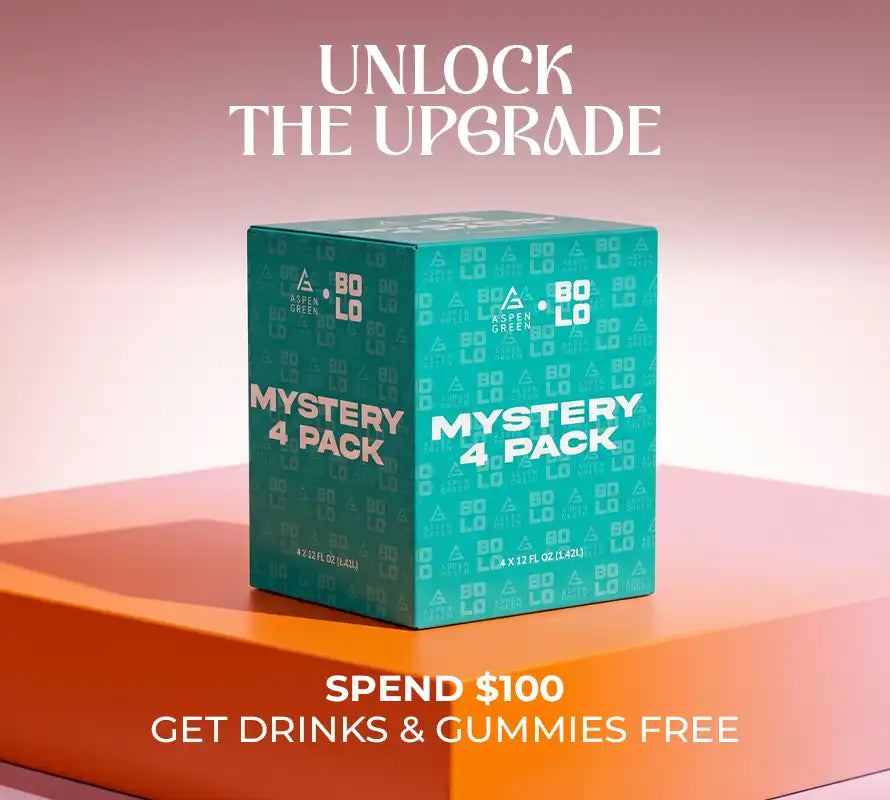 Get free drinks and gummies when you spend $100.