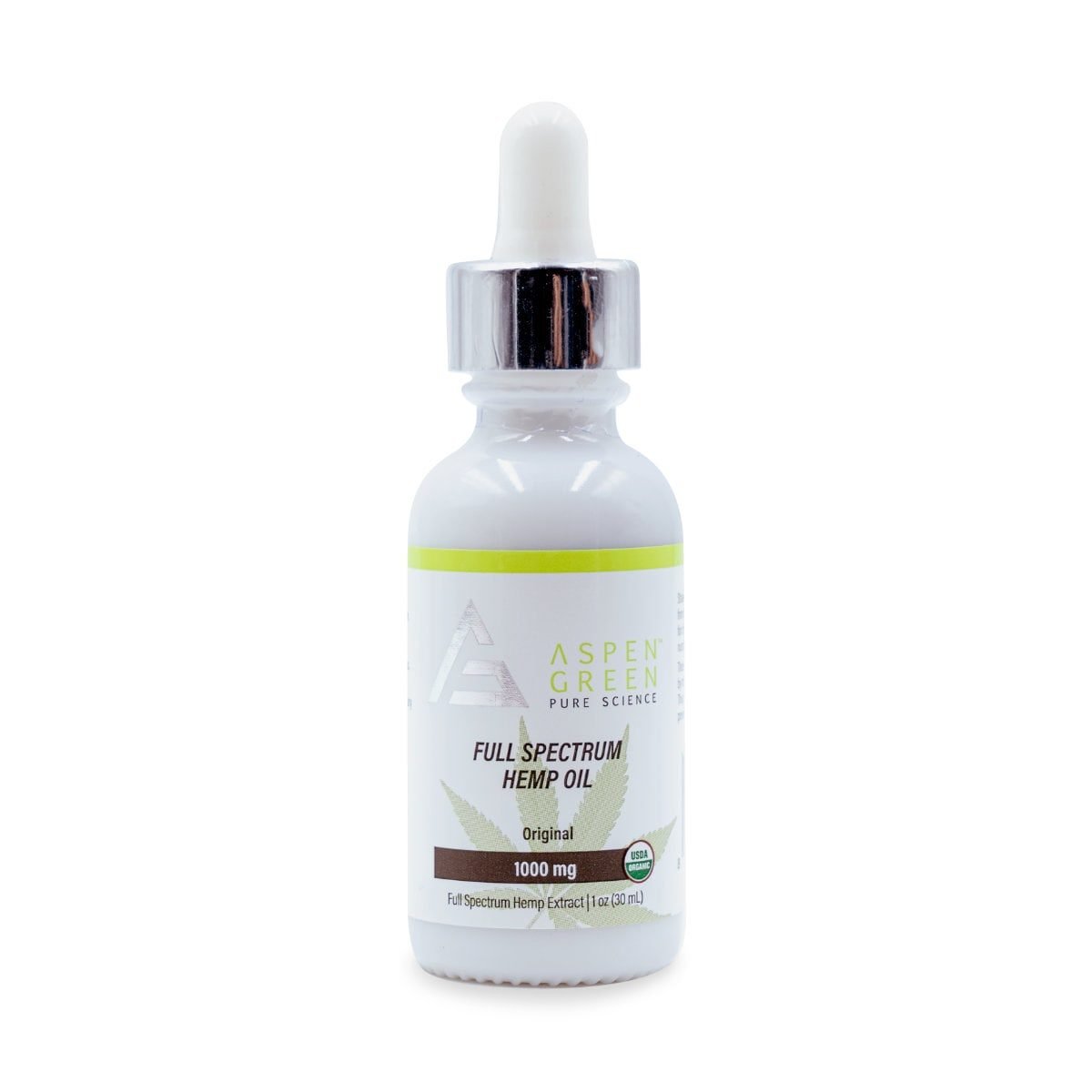 Aspen Green USDA Certified - 1000mg Full Spectrum Hemp Oil