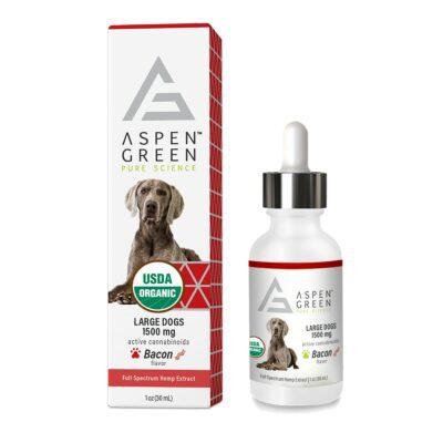 Aspen Green's Bacon Flavored Large Dogs 1500mg Full Spectrum Hemp Extract