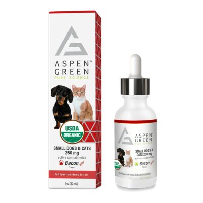 Aspen Green's Bacon Flavored Small Dogs & Cats 250mg Full Spectrum Hemp Extract
