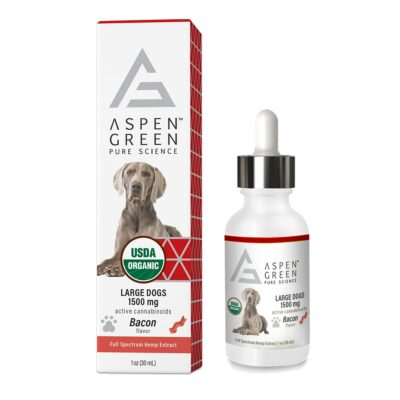 Aspen Green's Bacon Flavored Large Dogs 1500mg Full Spectrum Hemp Extract