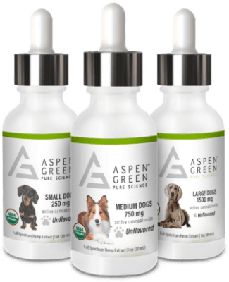 Aspen Green's Multi-strength Pets Full Spectrum Hemp Extract