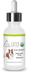 Aspen Green's Unflavored Medium Dogs 750mg Full Spectrum Hemp Extract