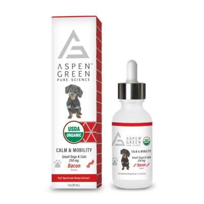 Aspen Green's Bacon Flavored Small Dogs & Cats 250mg Full Spectrum Hemp Extract