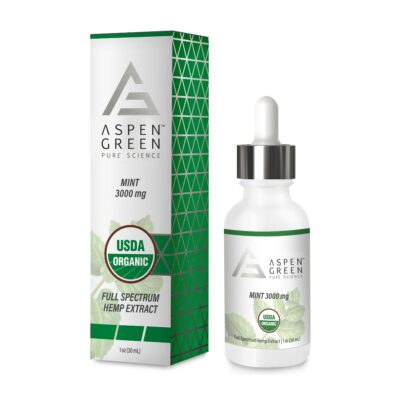 Aspen Green's Mint 3000mg Full Spectrum CBD Oil