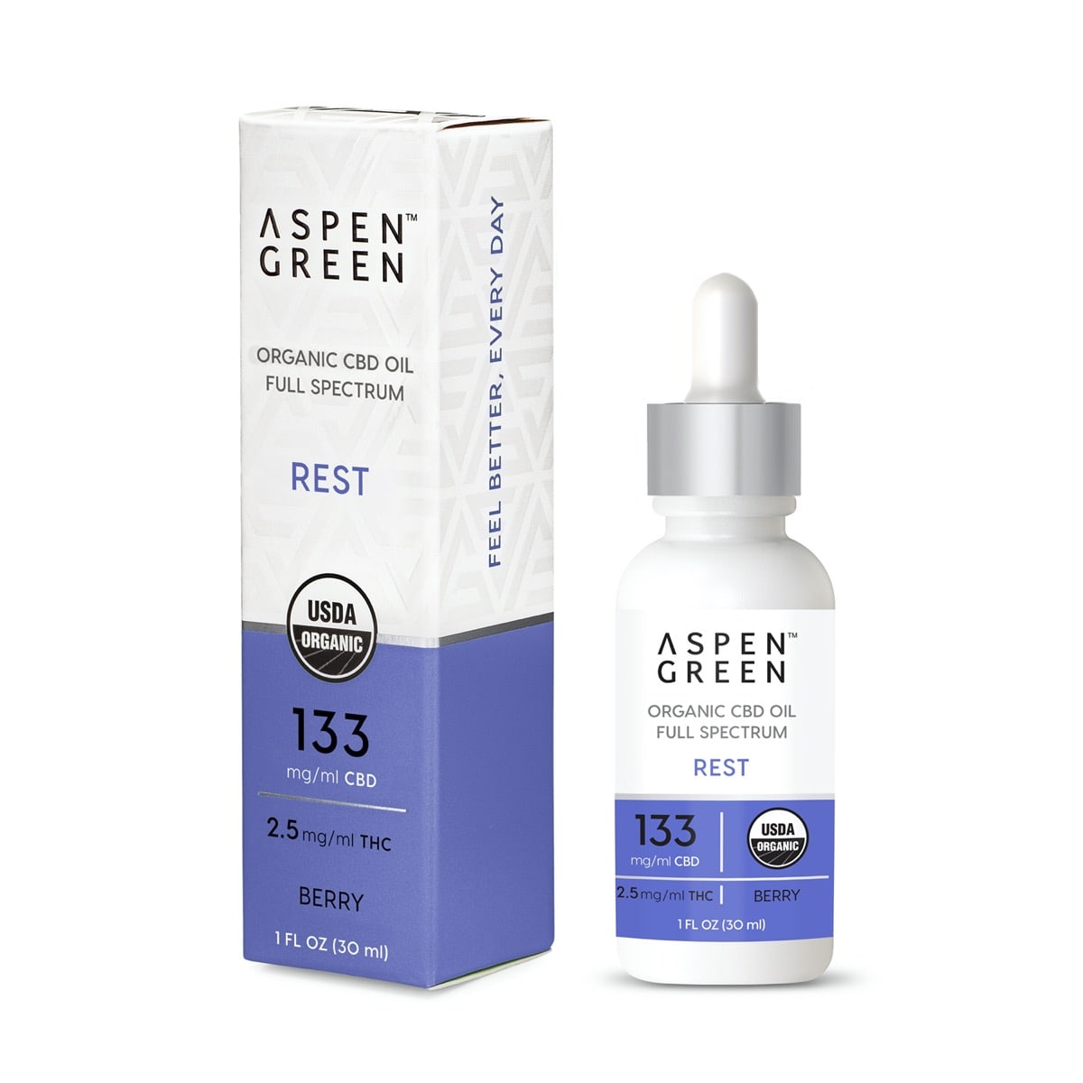 Aspen Green Rest Berry Organic CBD Oil