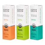 Aspen Green USDA Certified Organic CBD Oil Boxes, Extra Strength, Variety Flavor