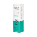 Aspen Green USDA Certified Organic CBD Oil Box, Extra Strength, Mint Flavor