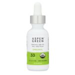 Aspen Green USDA Certified Organic CBD Oil Tincture, Original Strength, Unflavored