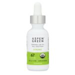 Aspen Green USDA Certified Organic CBD Oil Tincture, Strong Strength, Unflavored