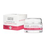 Aspen Green Full Spectrum CBD Relief Cooling Cream jar with box (1000mg CBD)