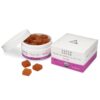 Aspen Green USDA Certified Organic CBD Gummies in open jar with box, Bliss (50mg CBD), Tropical Flavor