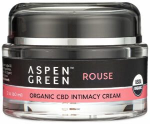 Aspen Green Rouse CBD Intimacy Cream Jar Front View