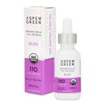 Aspen Green Bliss CBD Oil Tincture & Box - USDA Certified Organic, 110mg/ml CBD, Tropical Flavor