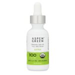 Aspen Green Extra CBD Oil Tincture - USDA Certified Organic, 100mg/ml CBD, Unflavored