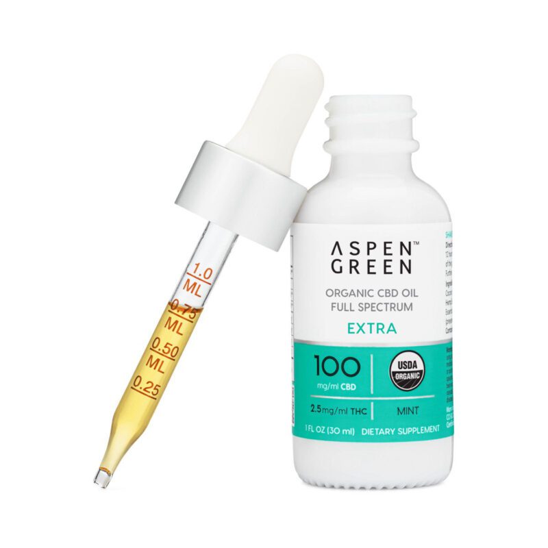 Extra Organic Full Spectrum CBD Oil - Mint - Aspen Green
