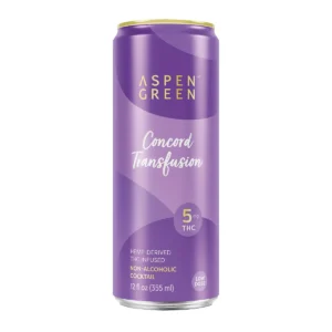 Aspen Green Concord Transfusion 5mg THC drink front view