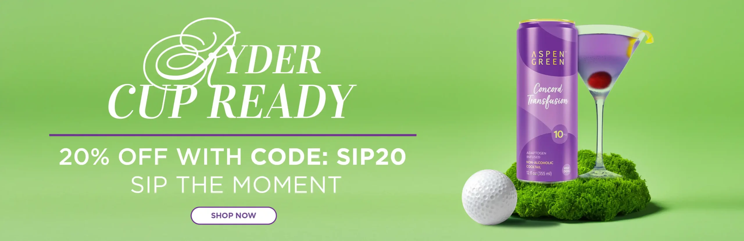 Ryder Cup Ready - 20% Off drinks with code SIP20