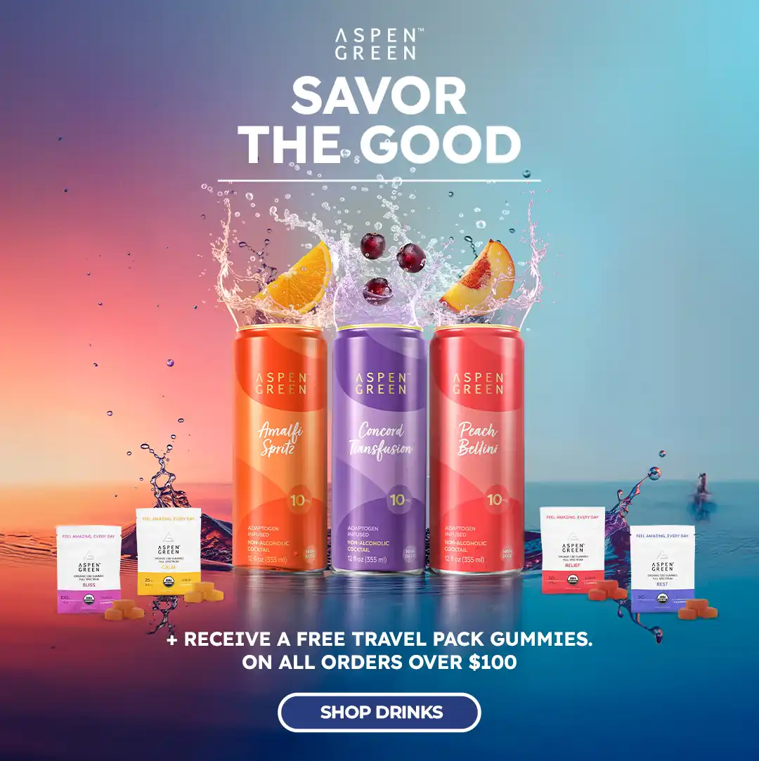 Savor the Good + Receive Free Travel Pack Gummies on all orders over $100